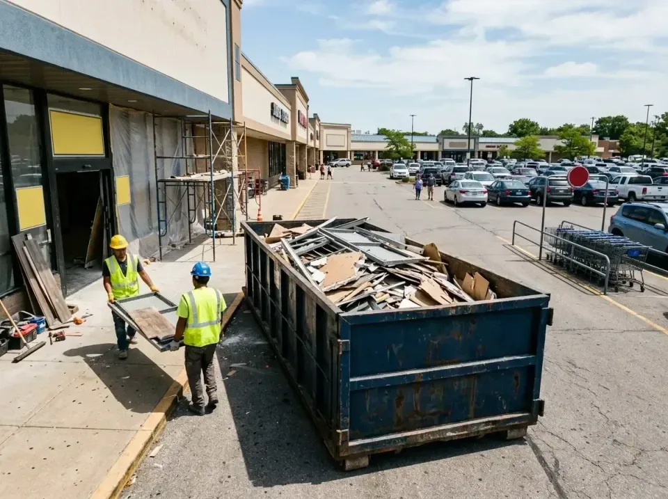 retail-store-renovation-debris-003 — frequently asked questions, Roll-off Dumpster Rentals in Gibson City, IL